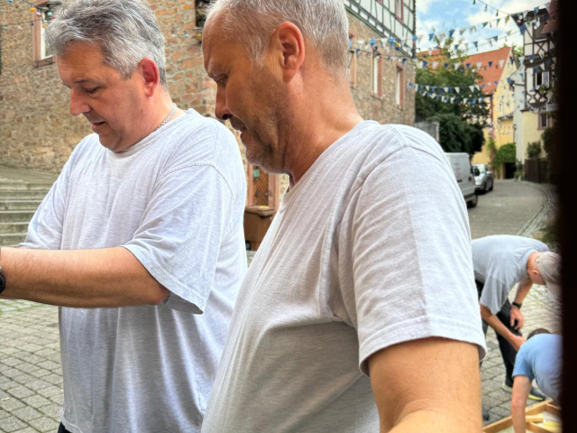 Kerwe 2024 Aufbau Tag 1