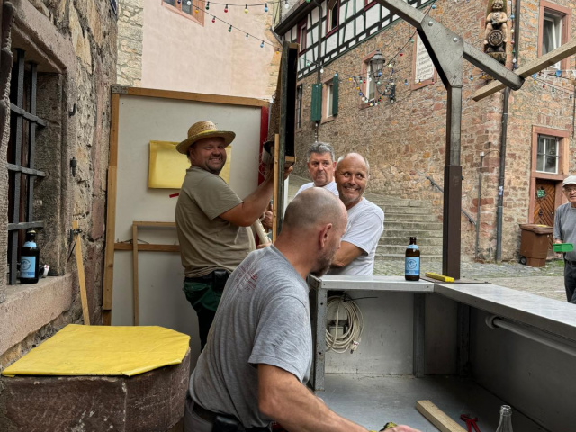 Kerwe 2024 Aufbau Tag 1